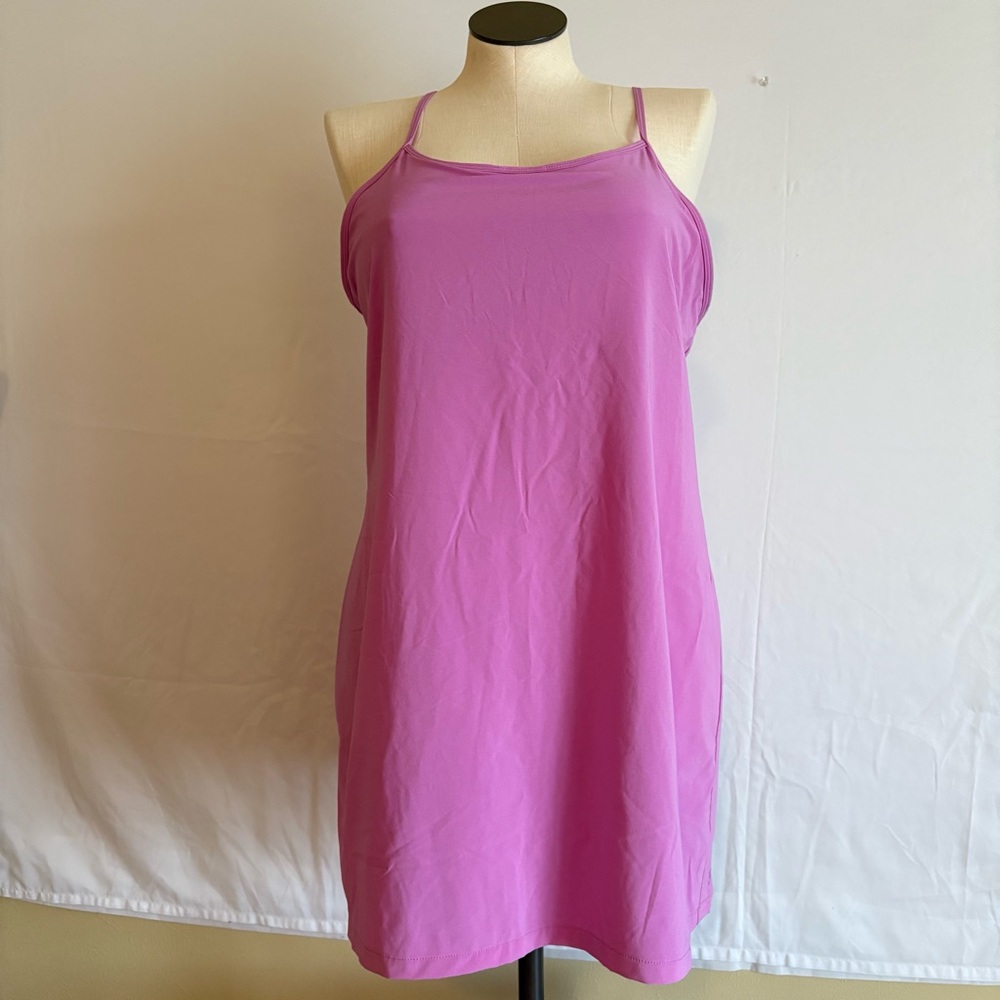 Flex Strappy Dress With Built In Shorts Liner Purple Racerback | All In Motion - Picture 3 of 16